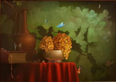 "Сон о виноградных улитках" репродукция на холсте 40x56см – фото 1 – omis-spb.ru